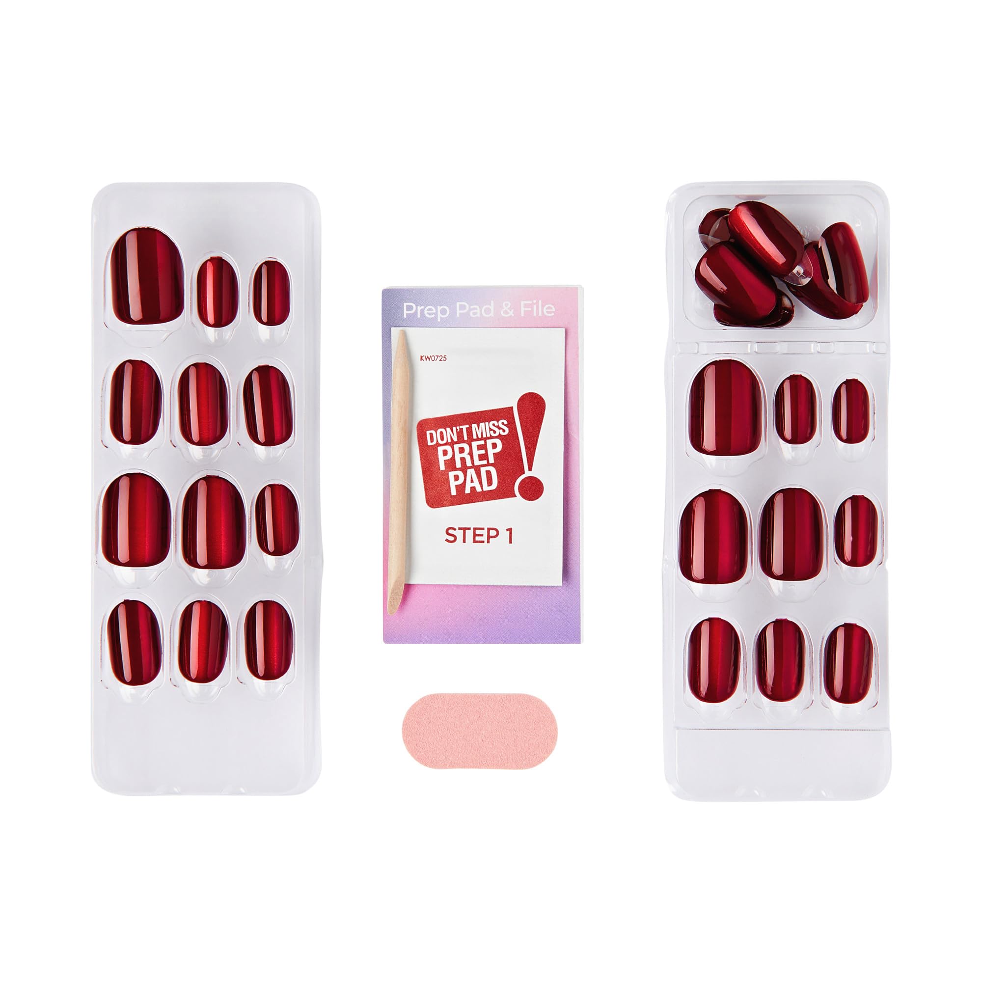 Amazon.com: Kiss colorFX by Impress Press On Nails, Hidden Gem, 30